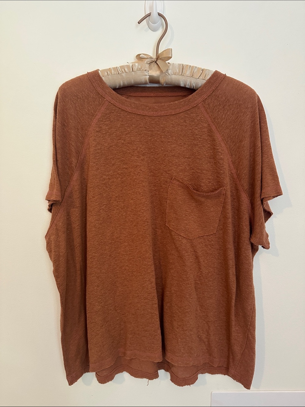 Aerie Horizon Breezy Linen Pocket T-Shirt